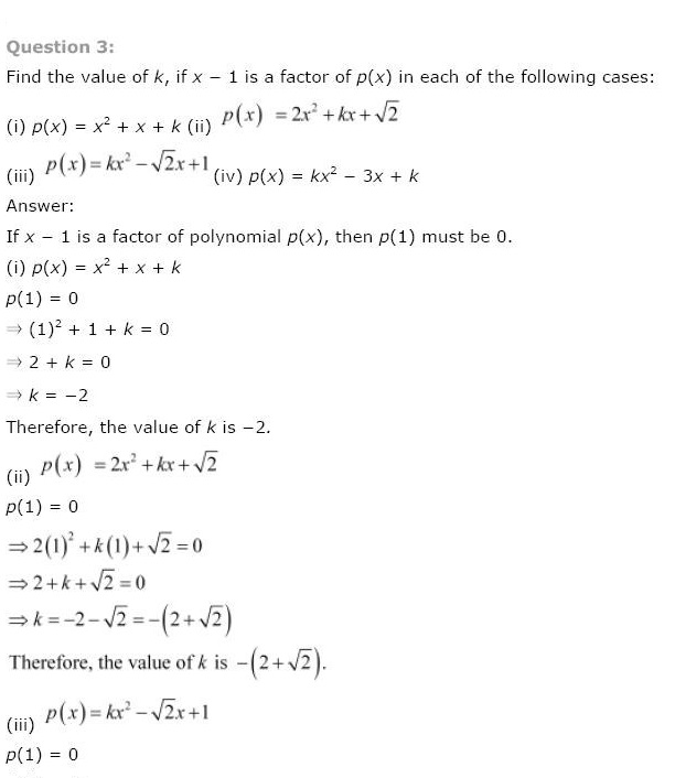 Ncert Solutions For Class 9 Maths Chapter 2 Polynomials Toppers Bulletin