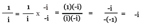 Division of complex numbers