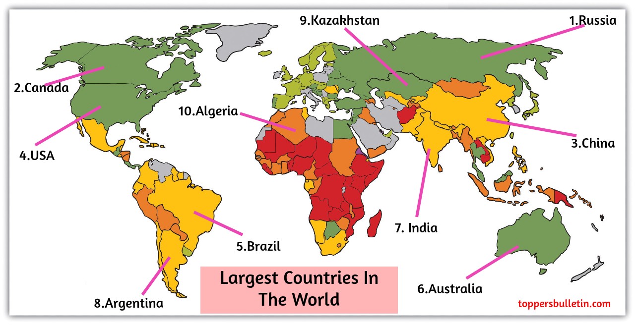 Largest Countries In The World
