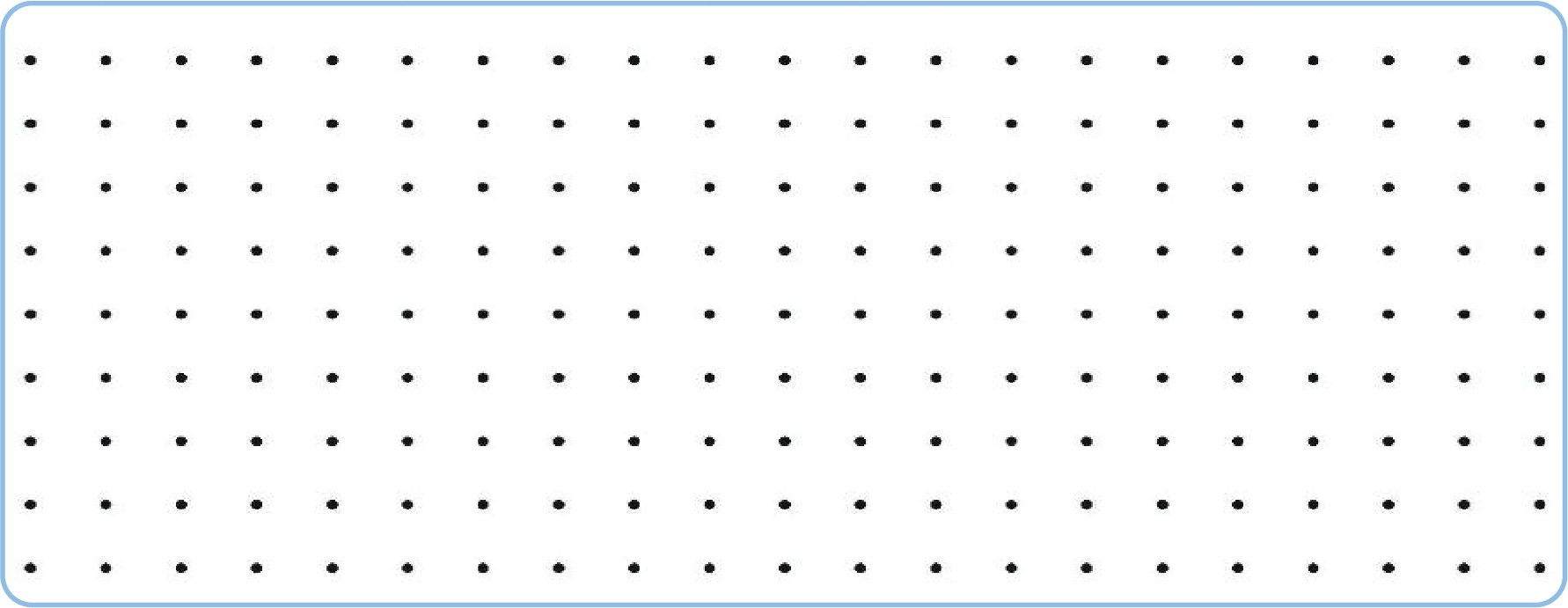 Draw some right angles on the dot grid