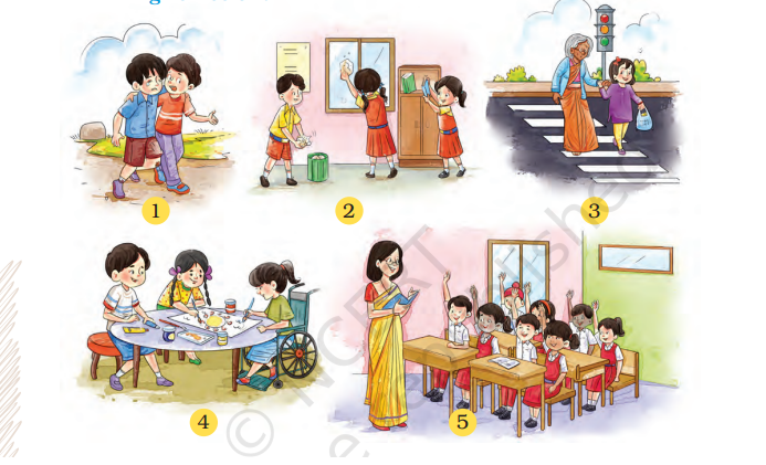 NCERT Class 4 English Santoor Chapter 1 Together We Can Solutions